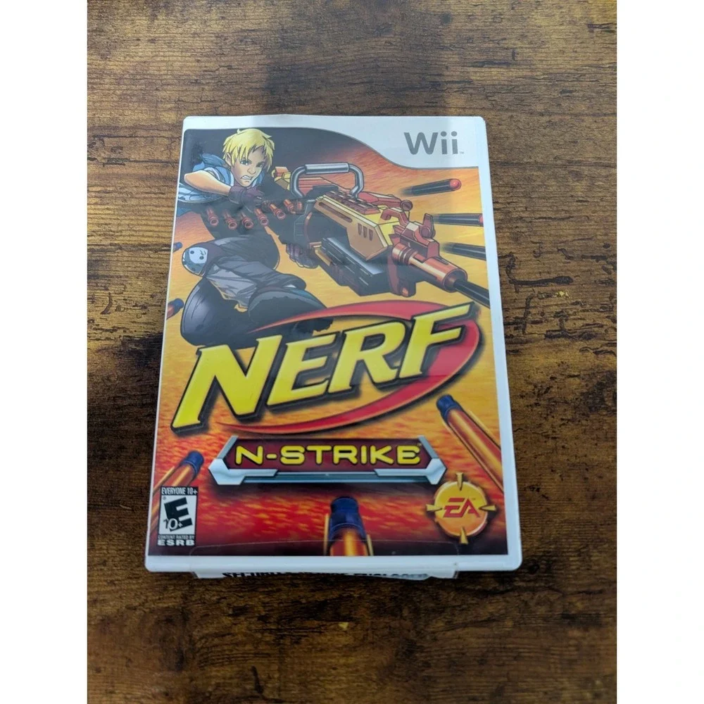 NINTENDO WII NERF N-STRIKE COMPLETE‎ GAME WITH MANUAL